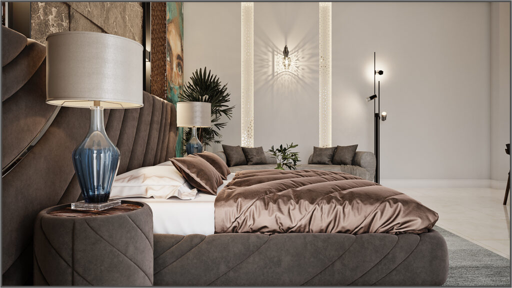 villa master bedroom interior design