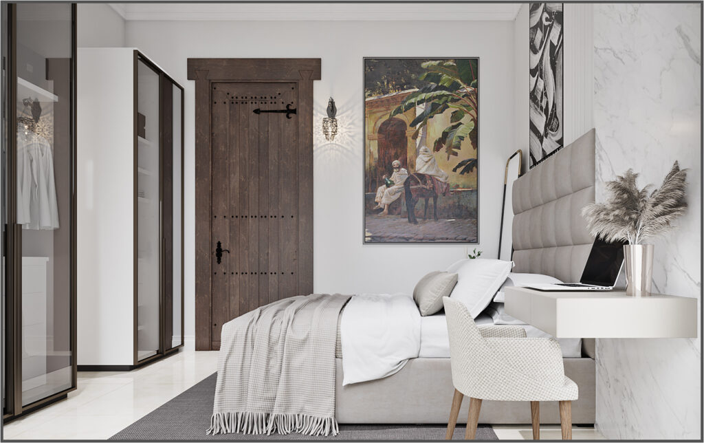 bedroom interior design in villa