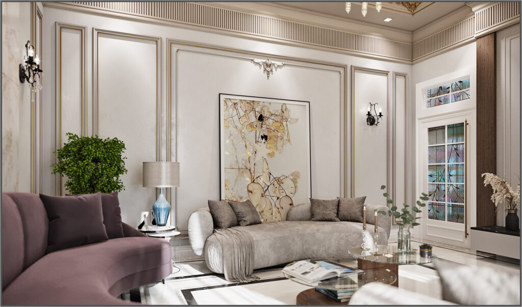 Classic Villa womenmajlis Interior Design