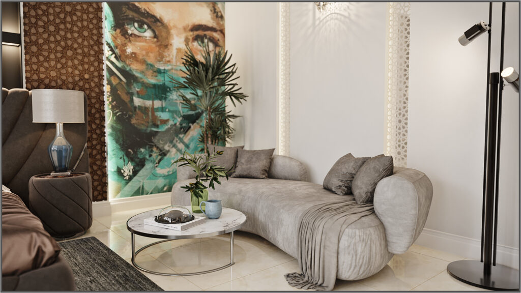 villa master bedroom interior design