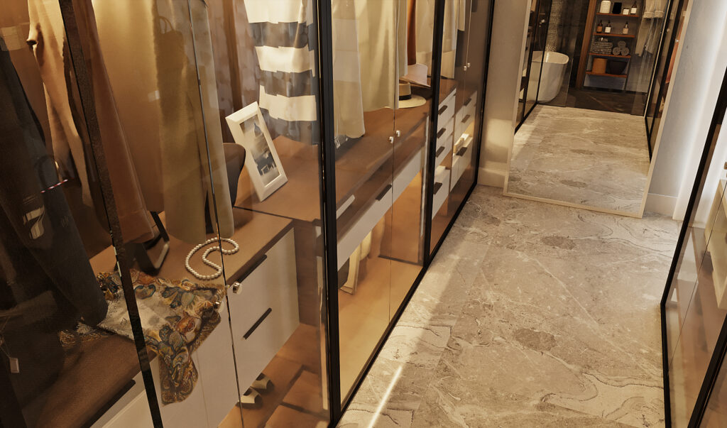 Dressings room Villa Interior Design in Istanbul