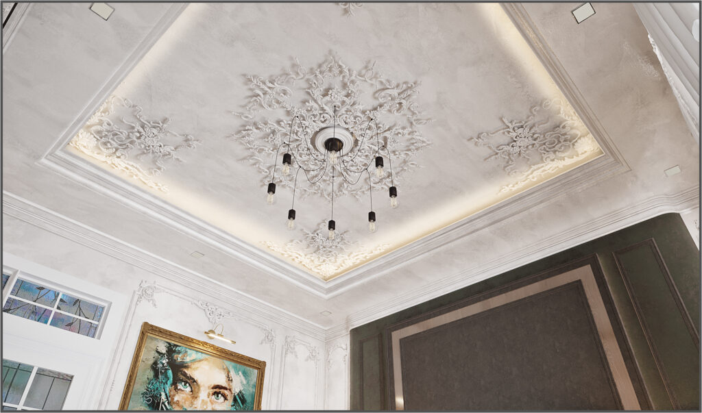 Classic Villa master bedroom Interior Design