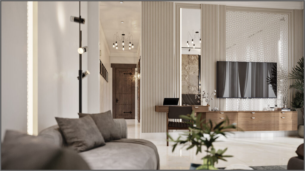 villa master bedroom interior design