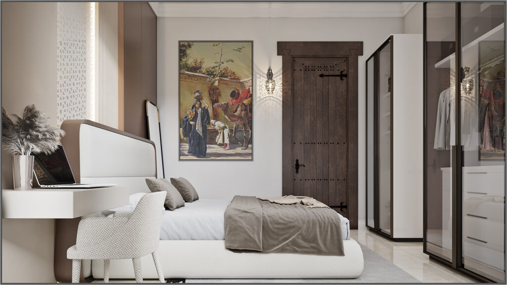 bedroom interior design in villa