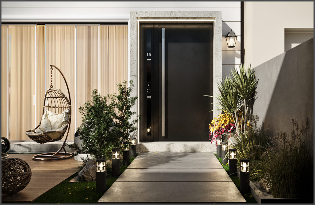 villa garden interior design