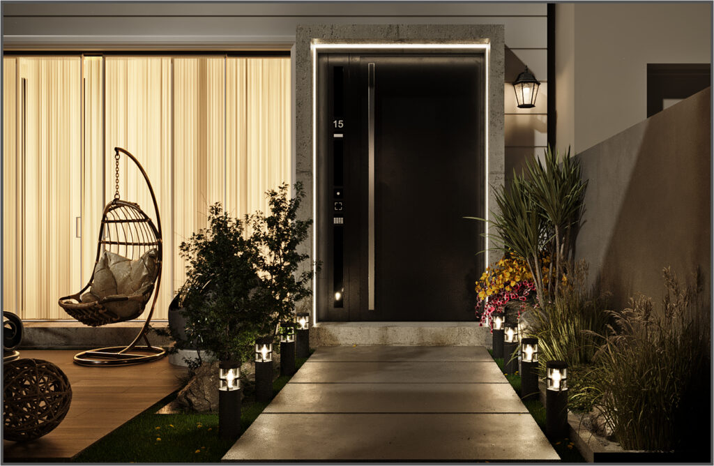 villa garden interior design