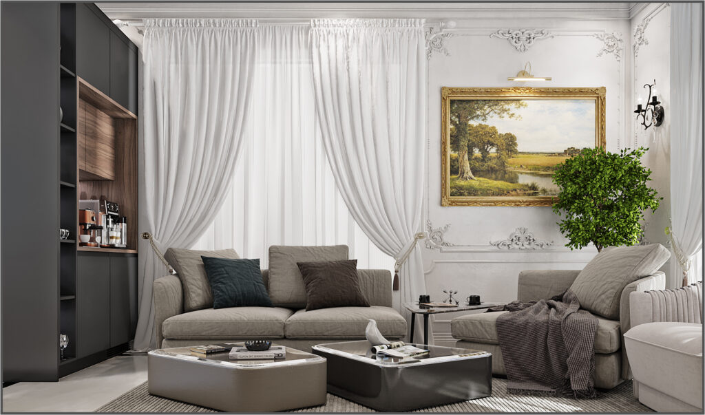 Classic Villa master bedroom Interior Design