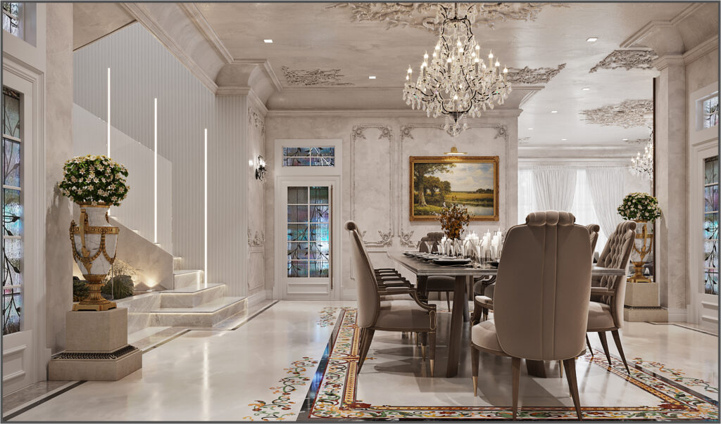 Classic Villa livingroom Interior Design