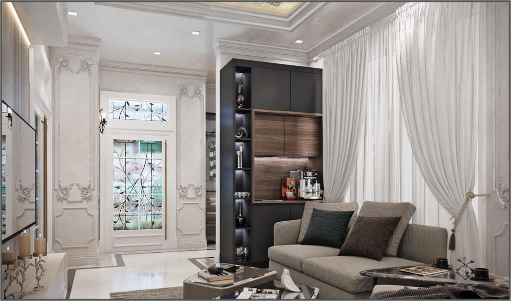 Classic Villa master bedroom Interior Design