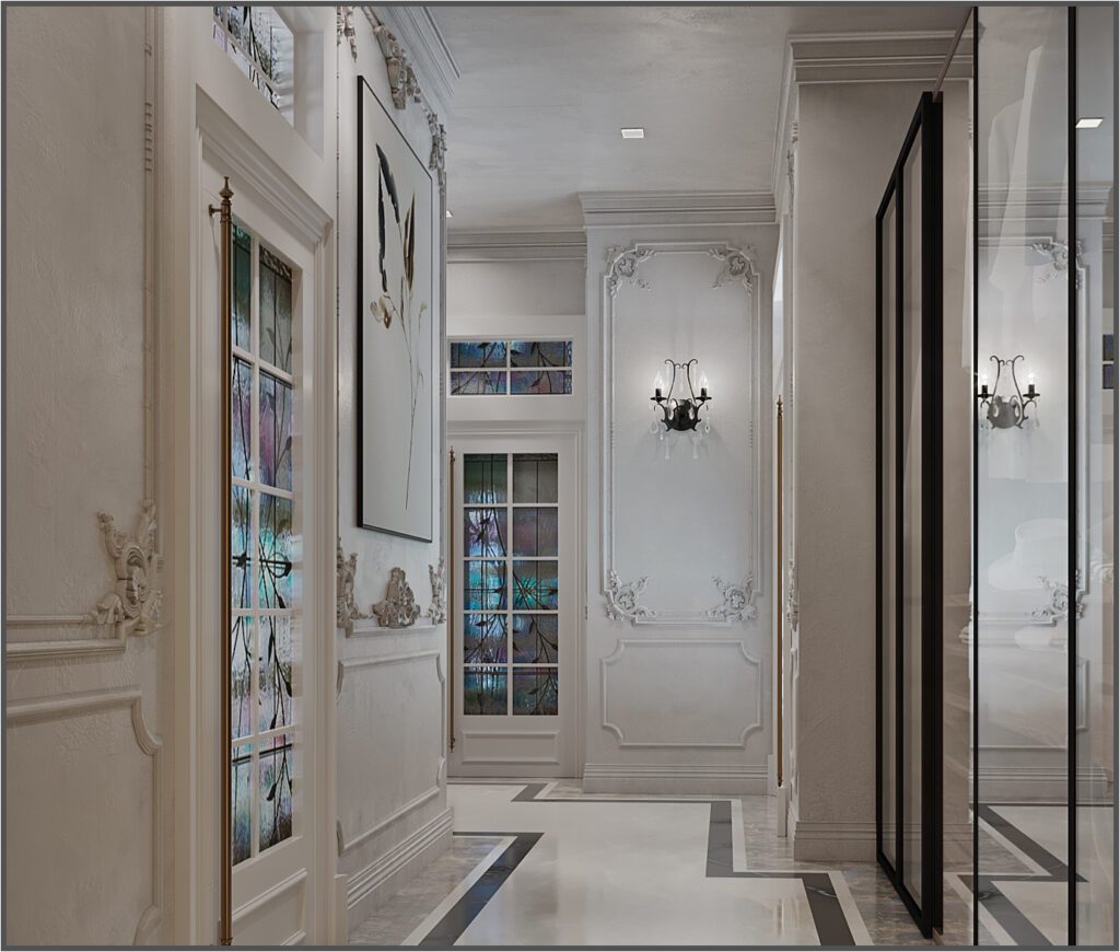 Classic Villa master bedroom Interior Design