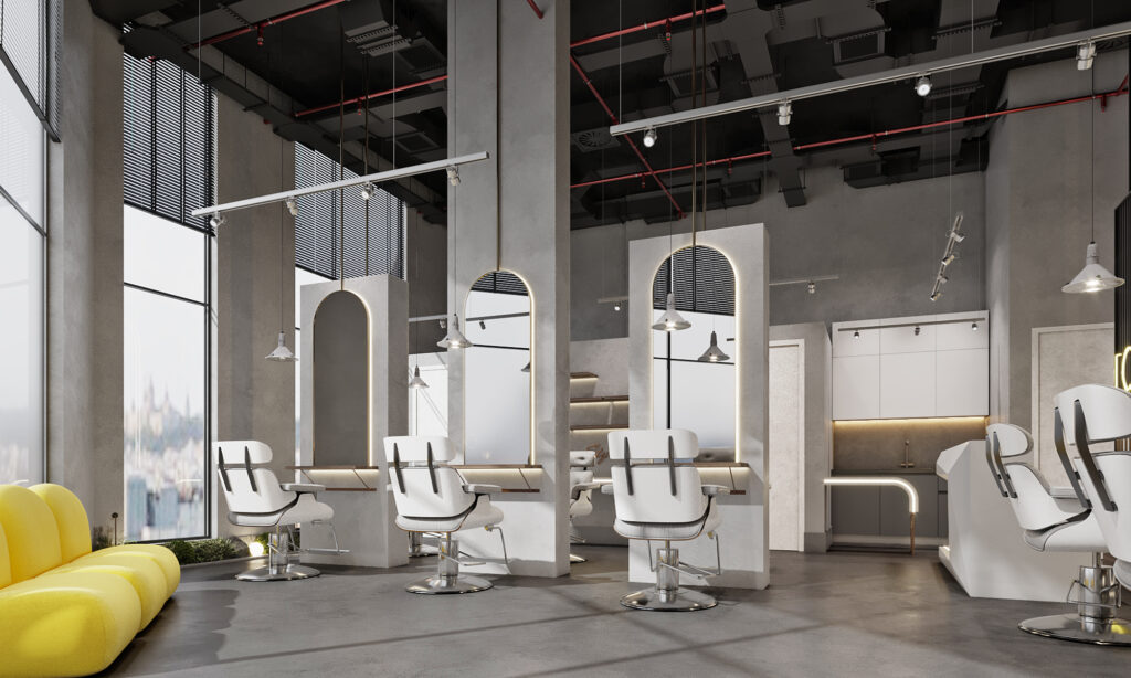 Industrial Men’s Barbershop Interior Design – Istanbul