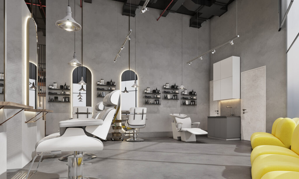 Industrial Men’s Barbershop Interior Design – Istanbul