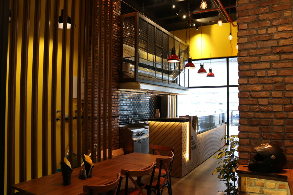 burger restaurant design in istanbul