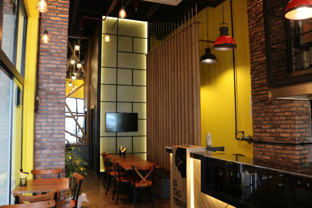 burger restaurant design in istanbul