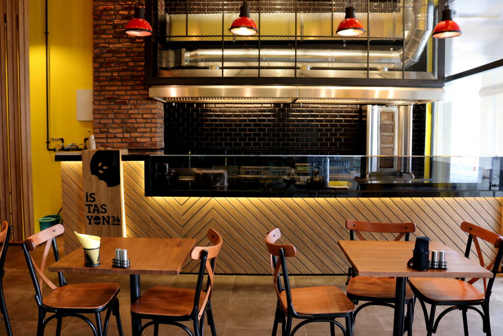 burger restaurant design in istanbul