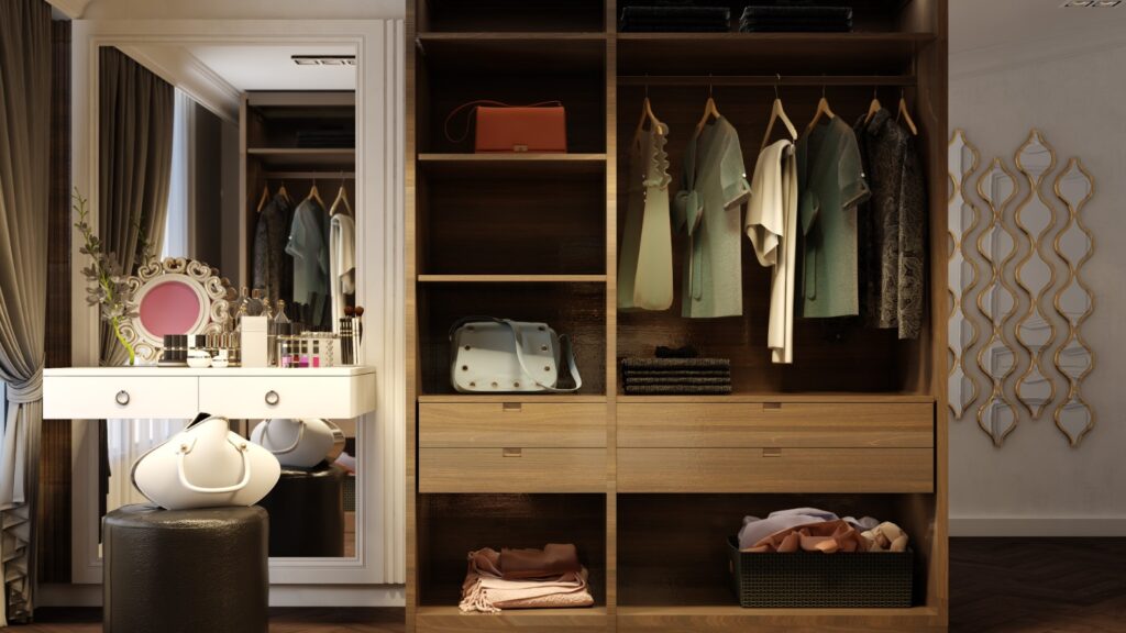 villa dressings room design