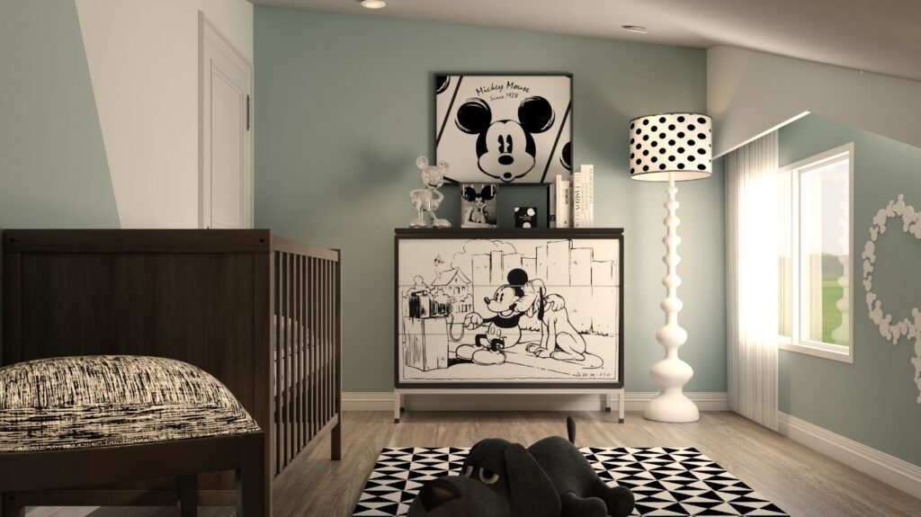 villa baby room design