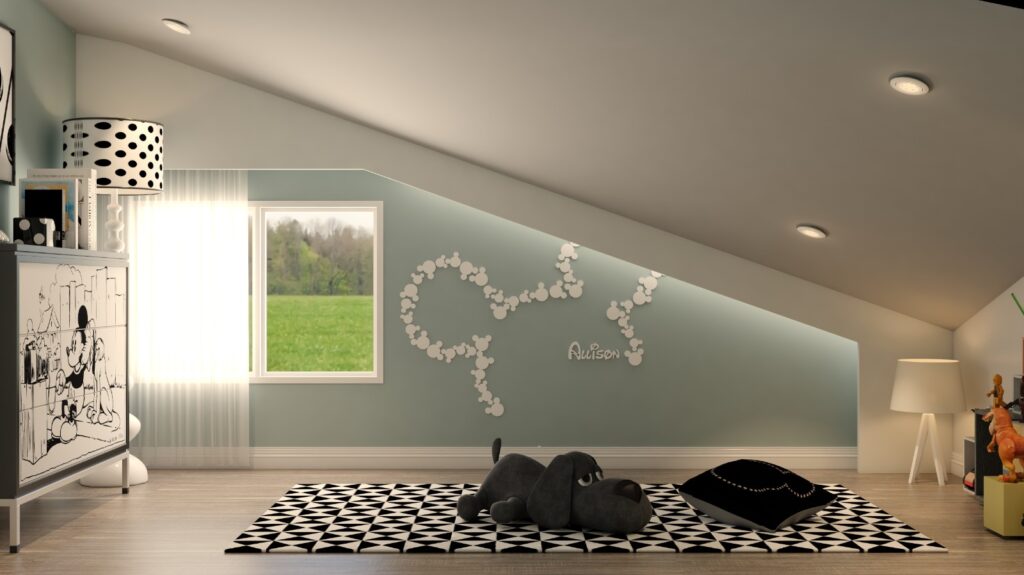 villa baby room design