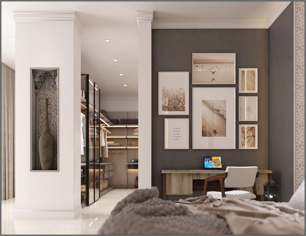 villa master bedroom interior design