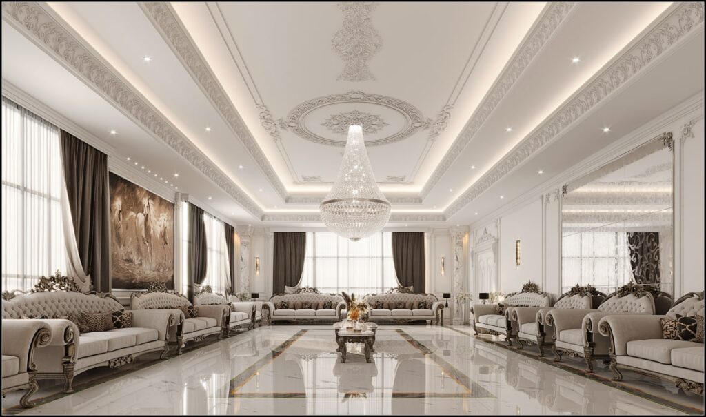 Classic Men’s Majlis Interior Design in Saudi Arabia