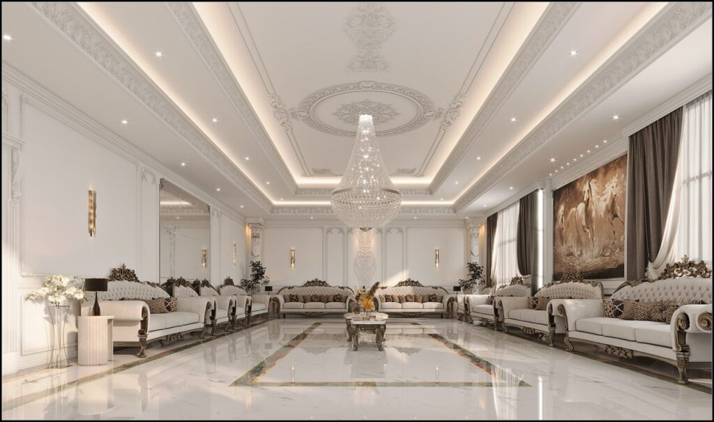 Classic Men’s Majlis Interior Design in Saudi Arabia