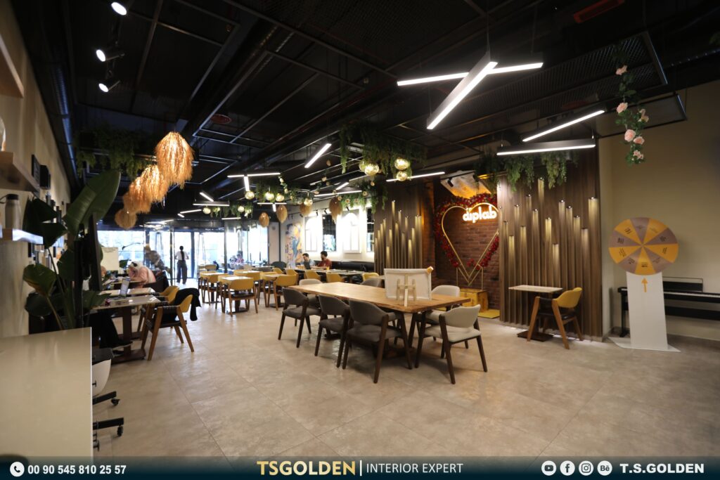 Diplab café interior design | interior design company in istanbul